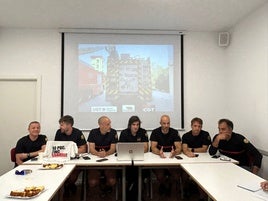 Representantes de la UGT, CGT e Intersindical en el Desayuno Informativo organizado por UGT Serveis Públics