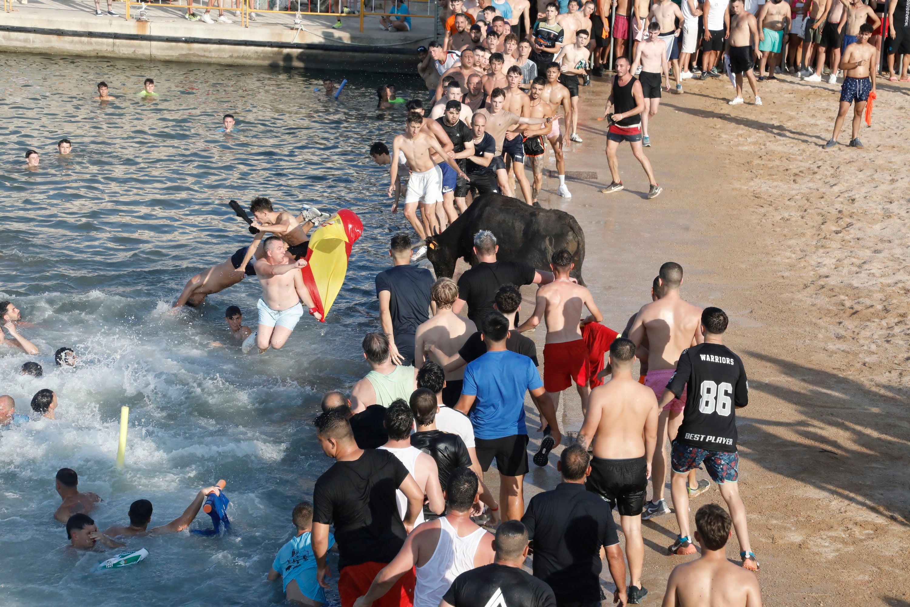 Bous a la Mar en las fiestas de este año en Dénia.