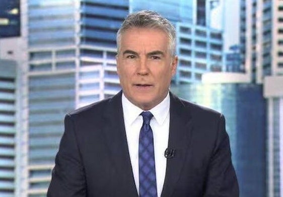 David Cantero, cuando presentaba 'Informativos Telecinco'.