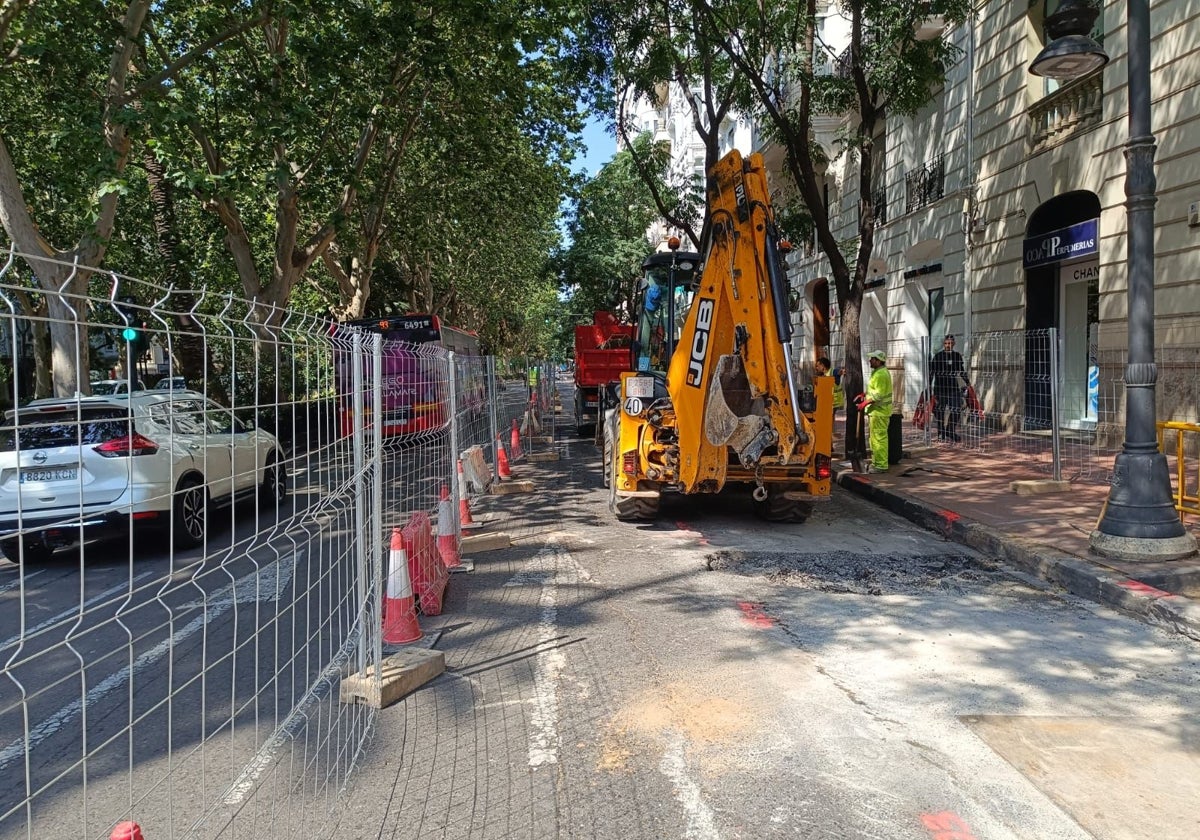 Inicio de obras de renovación del colector de Gran Vía.