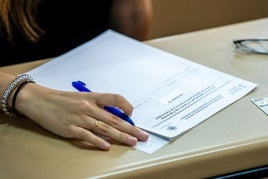 Examen de la PAU en Valencia.