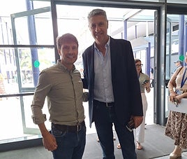 Marcos Sanchis, junto a Xavier García Albiol en el Congreso Nacional del PP.