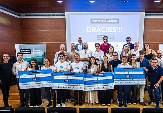Equipos ganadores en el certamen.