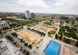 Parcelas no edificadas en el barrio de Sociopolis.