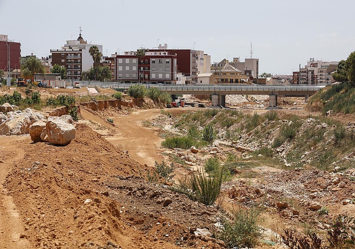 El barranco del Poyo, a su paso por Paiporta.