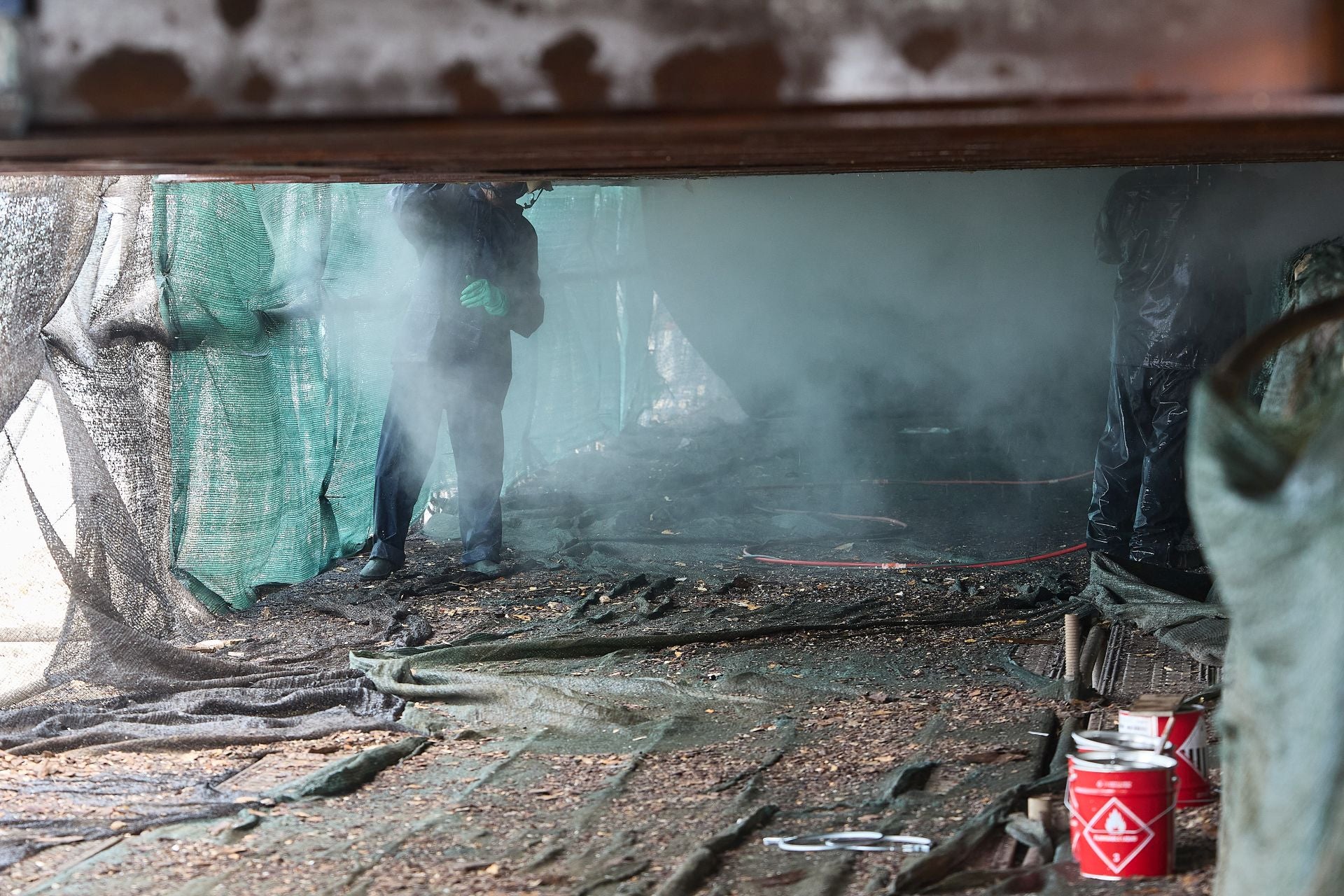 FOTOS | La Marina inicia las obras del restaurante Panorama, abandonado en la escollera de Valencia