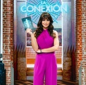 Lara Álvarez, en el plató de 'La Conexión'.