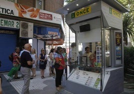 Venta de cupones de la ONCE. Imagen de archivo.