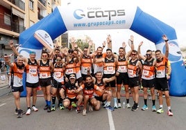 Club Atletismo Puçol tras terminar una carrera.