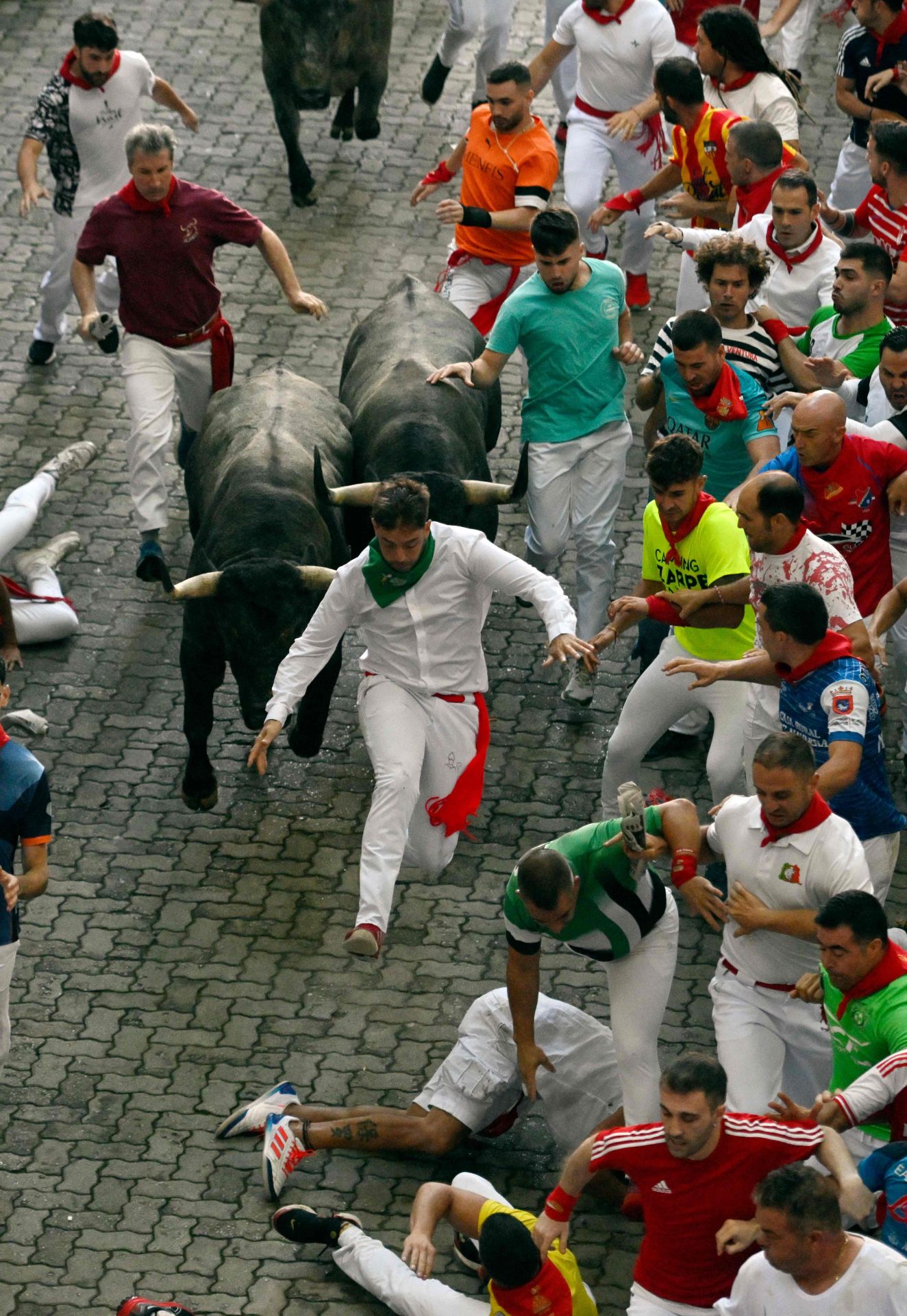 El sexto encierro de San Fermín 2025, en imágenes