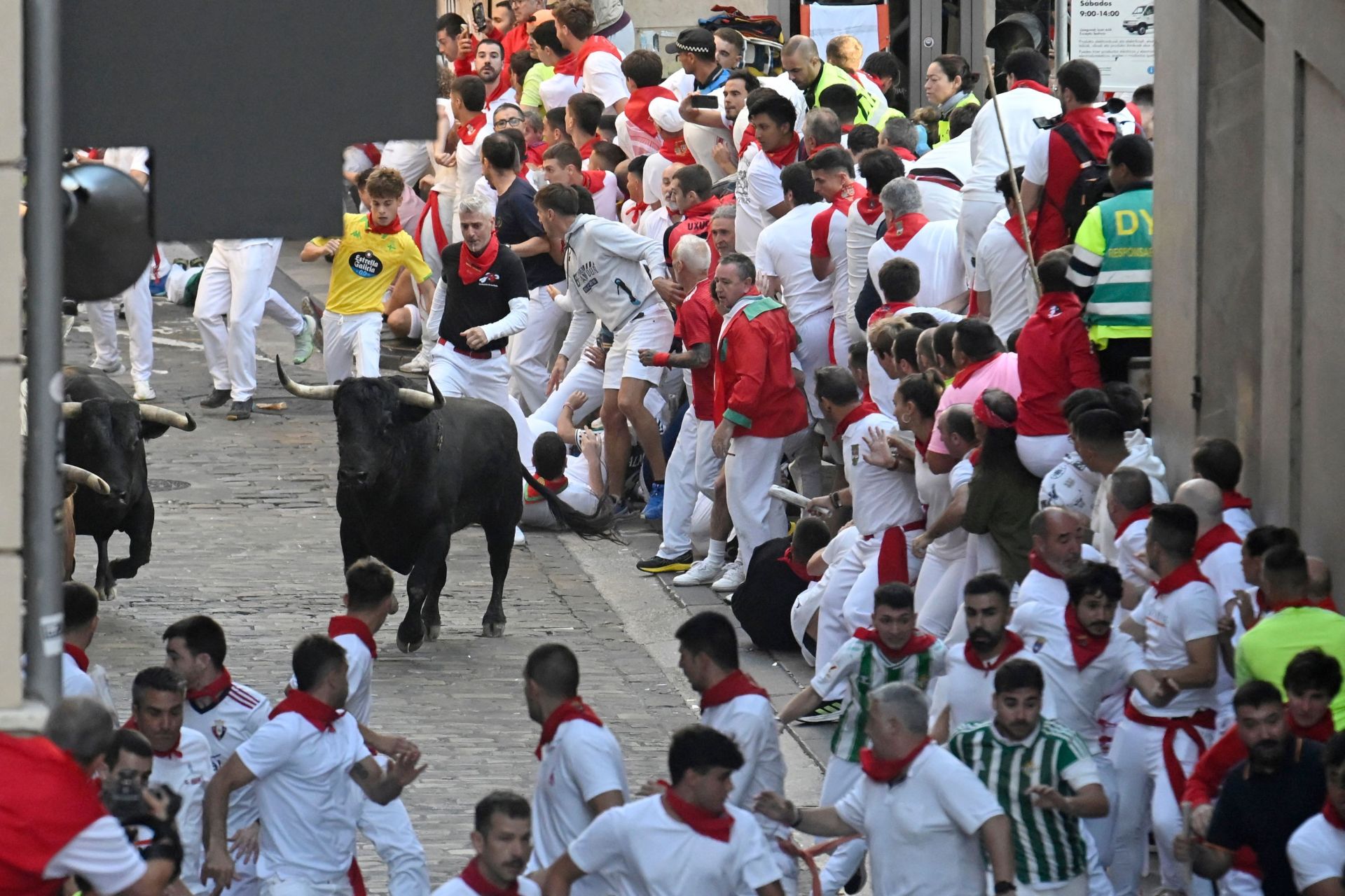 FOTOS | Séptimo encierro de San Fermín 2025