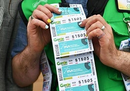 Un vendedor de la ONCE.