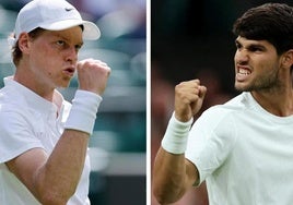 Jannik Sinner y Carlos Alcaraz