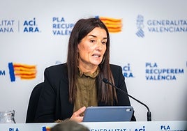 La portavoz del Gobierno, Pilar Alegría, en la rueda de prensa posterior a la reunión del Consejo de Ministros