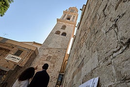 Un momento de la visita.