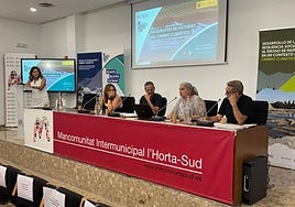 Participoantes en el acto celebrado este martes.