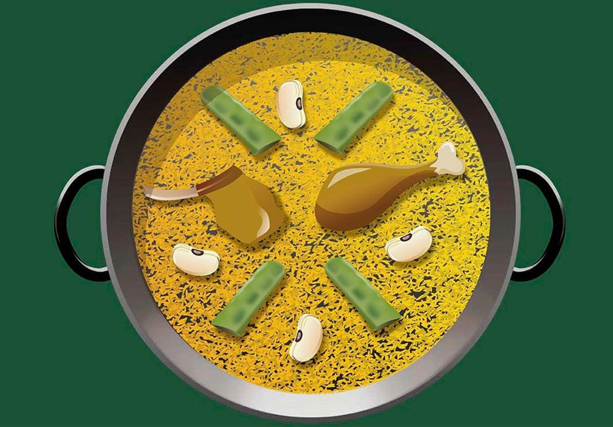 Emoticono de la paella.