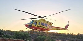 Helicóptero del rescate del Consorcio de Bomberos.