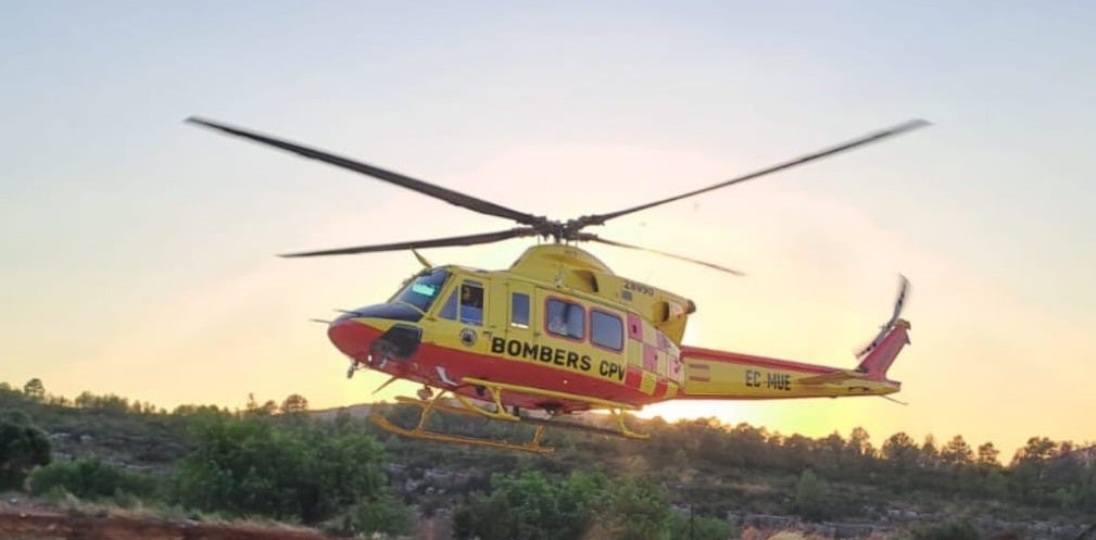 Helicóptero del rescate del Consorcio de Bomberos.