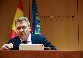 El presidente del TSJCV, Manuel Baeza, presenta la memoria anual de 2024.