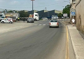 Zona de actuación del nuevo itinerario peatonal.