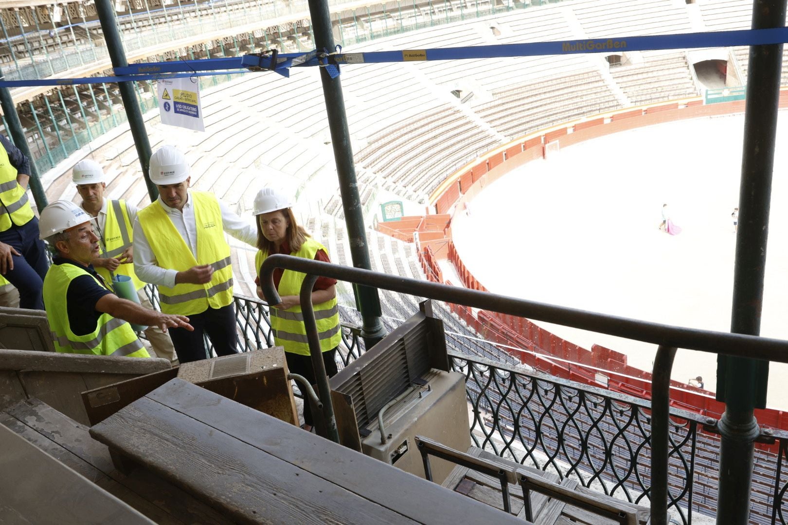 Fotos de las obras de la plaza de toros de Valencia