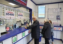 Una administración de lotería en una imagen de archivo.