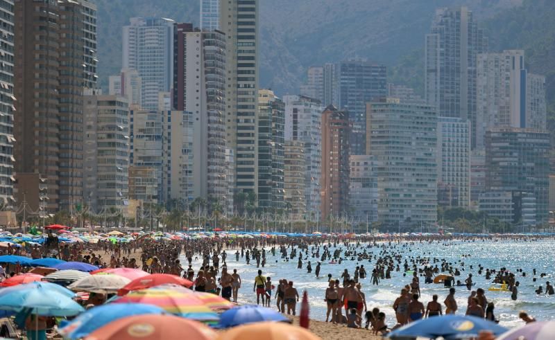 Torres de apartamentos en la playa de Benidorm.