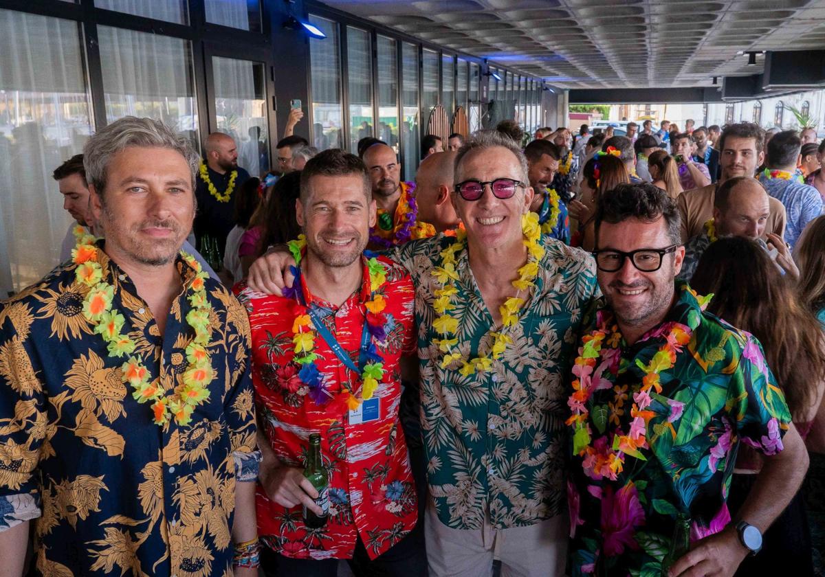 Francesc Pons, Juanvi Aguas, Quique Calabuig y Ricardo Orts.