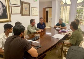 Reunión para la firma de las obras de mejora.