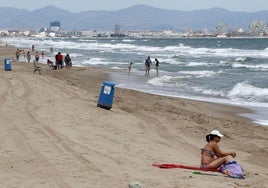 La playa de la Devesa, en el Parque Natural de La Albufera.