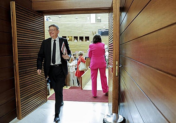 Ximo Puig en Les Corts.