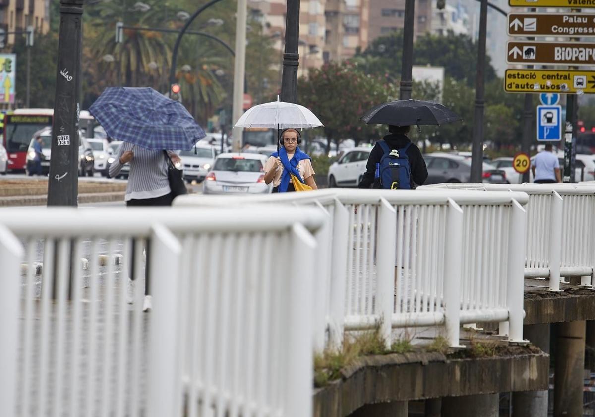 Lluvias en Valencia.
