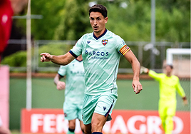 Pablo Martínez, durante el partido de ayer ante el Teruel.