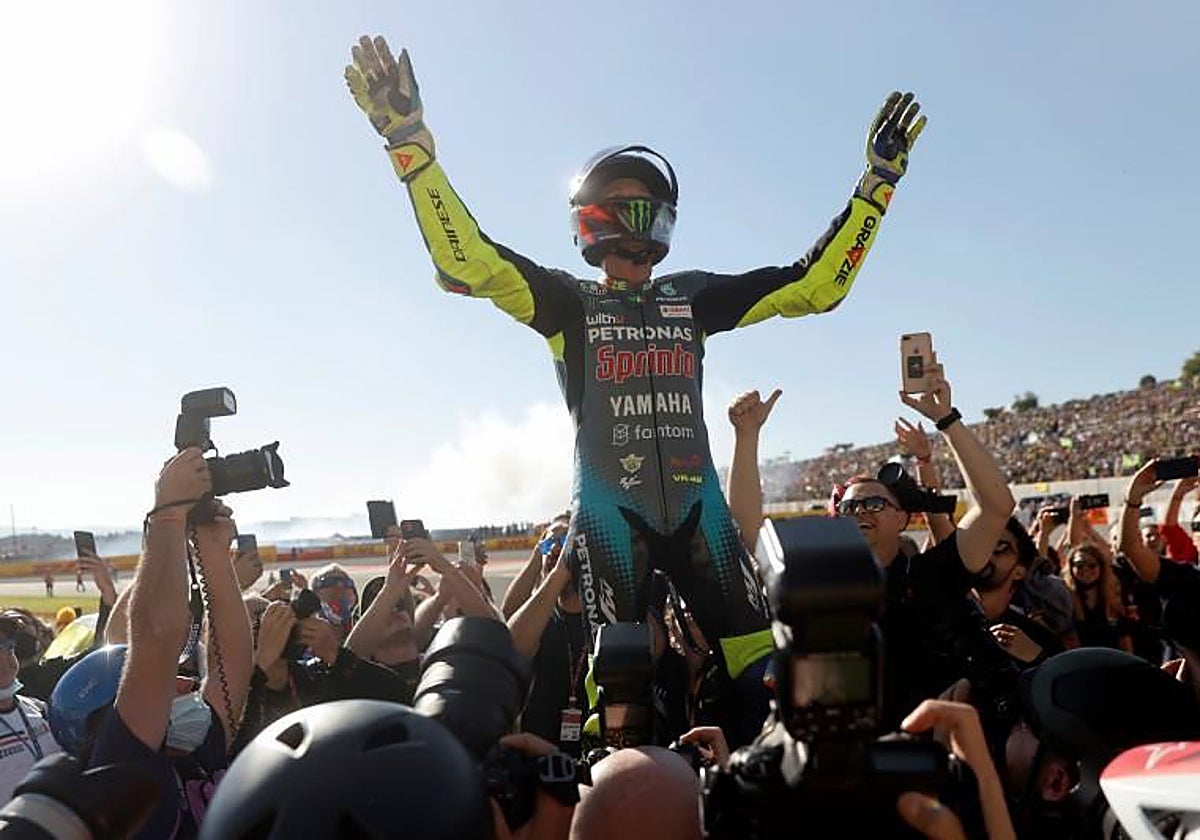 Valentino Rossi cierra su carrera en el Circuit Ricardo Tormo