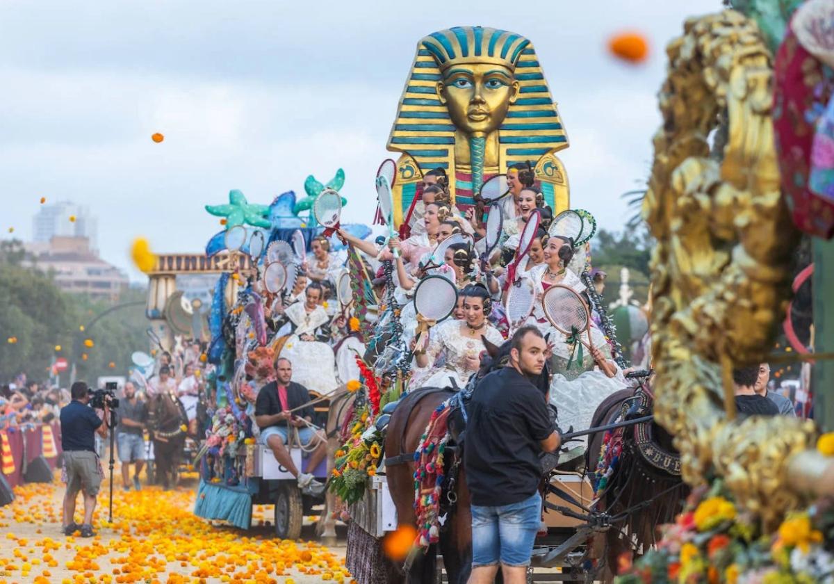 Un momento de la Batalla de Flores de la edición anterior.