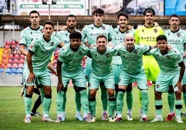 El once del Levante frente al Teruel.