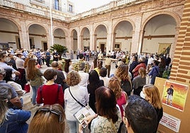 Acto en la Capitanía de Valencia durante el Día de la Hispanidad en 2021.