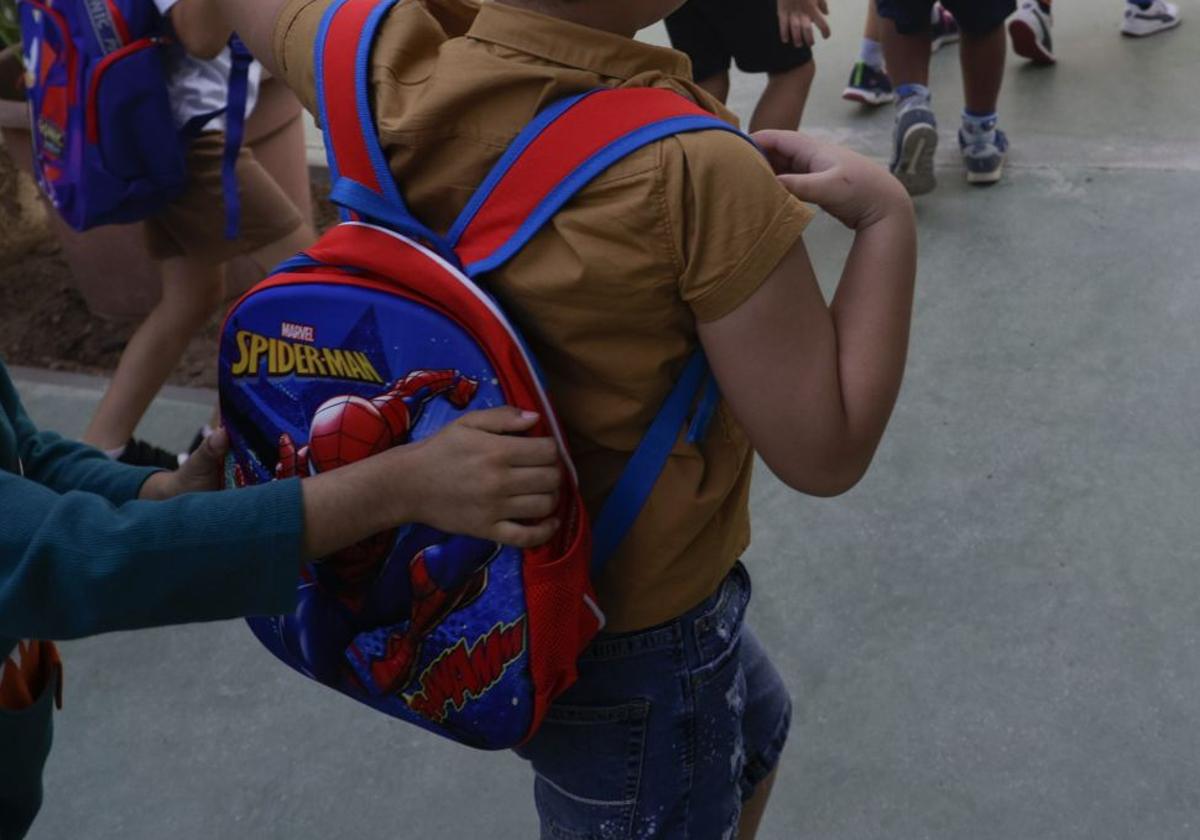 Alumnos de Primaria en un colegio de Barcelona.