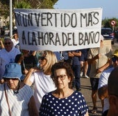 un momento de la manifestación de este viernes.