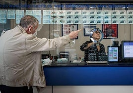 Una administración de lotería en una imagen de archivo.