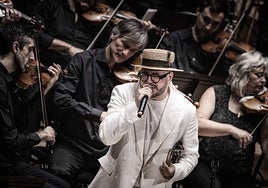 Chipi Chacón, en su actuación en el Palau de la Música.