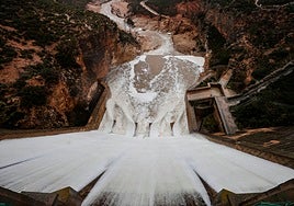 Forata, durante el desembalse del pasado mes de marzo.