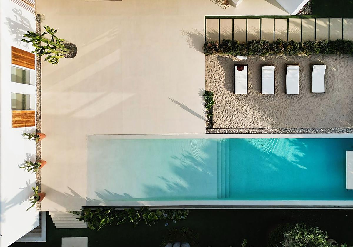 El interior de la casa en Ibiza proyectada por Ampa Costa