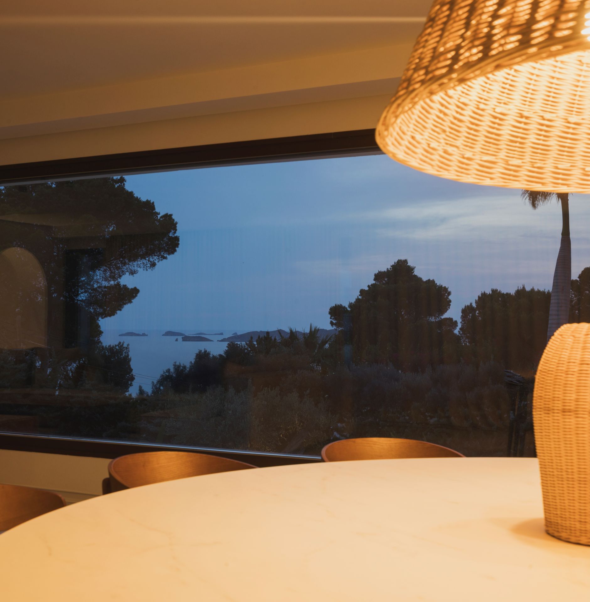 El interior de la casa en Ibiza proyectada por Ampa Costa