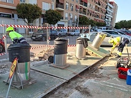 Eliminación de los contenedores soterrados en Catarroja.