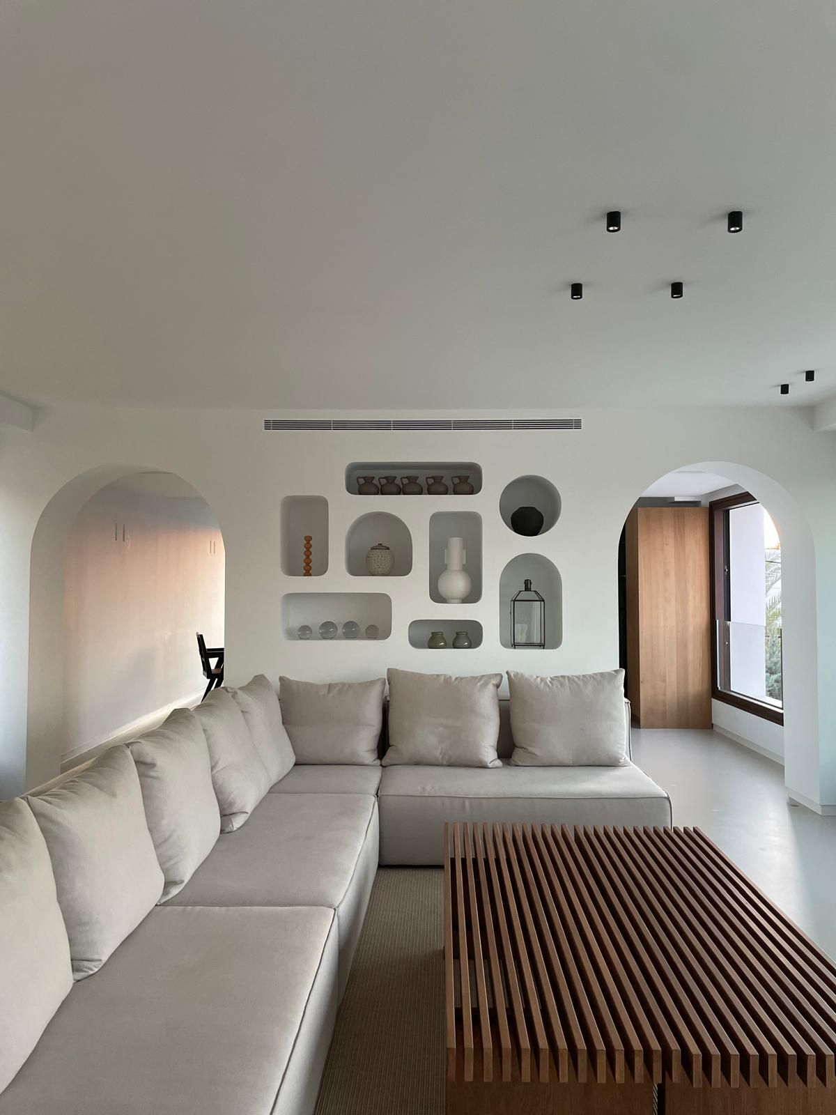 El interior de la casa en Ibiza proyectada por Ampa Costa