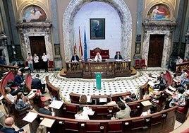 Pleno del Ayuntamiento de Valencia de este mes.