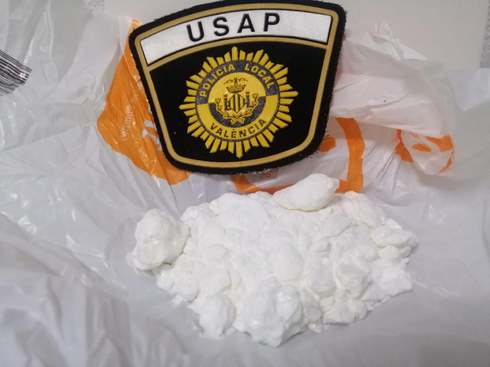 Droga requisada por la Policía Local de Valencia.