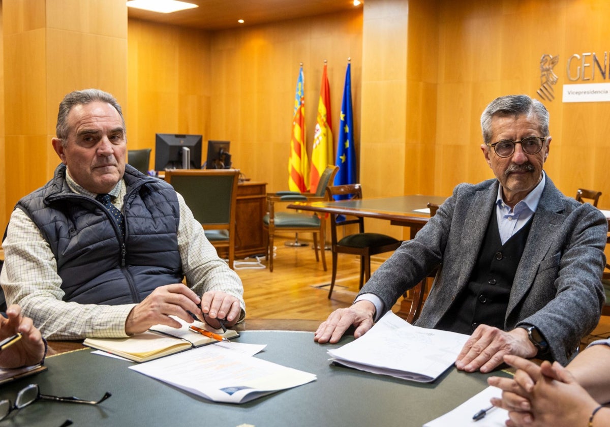 Gan Pampols y José María Ángel en su primera reunión oficial.